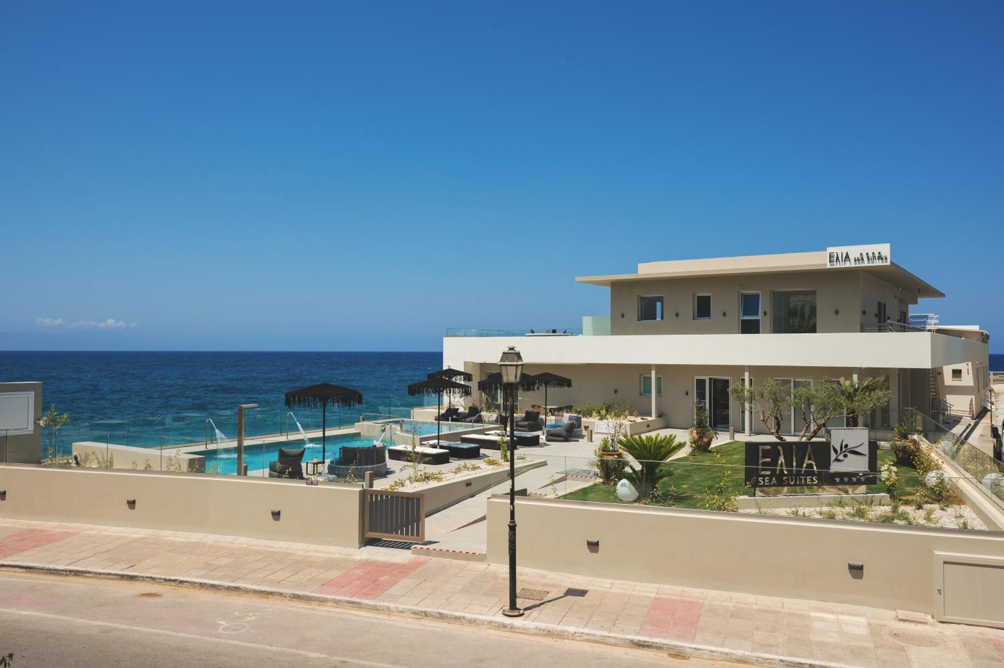 Elia Sea Suites Chrissi Akti Chania Exterior foto