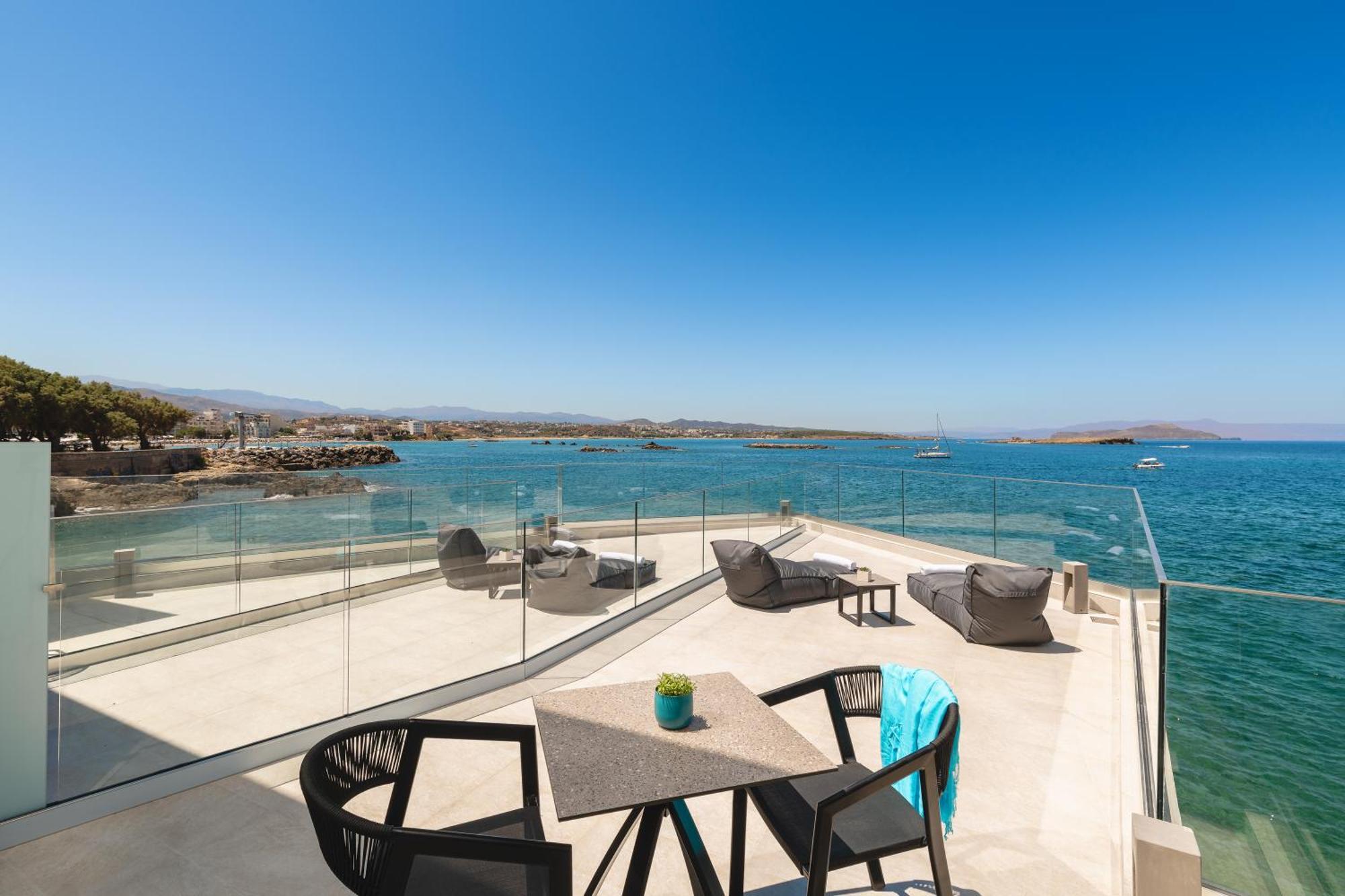 Elia Sea Suites Chrissi Akti Chania Exterior foto