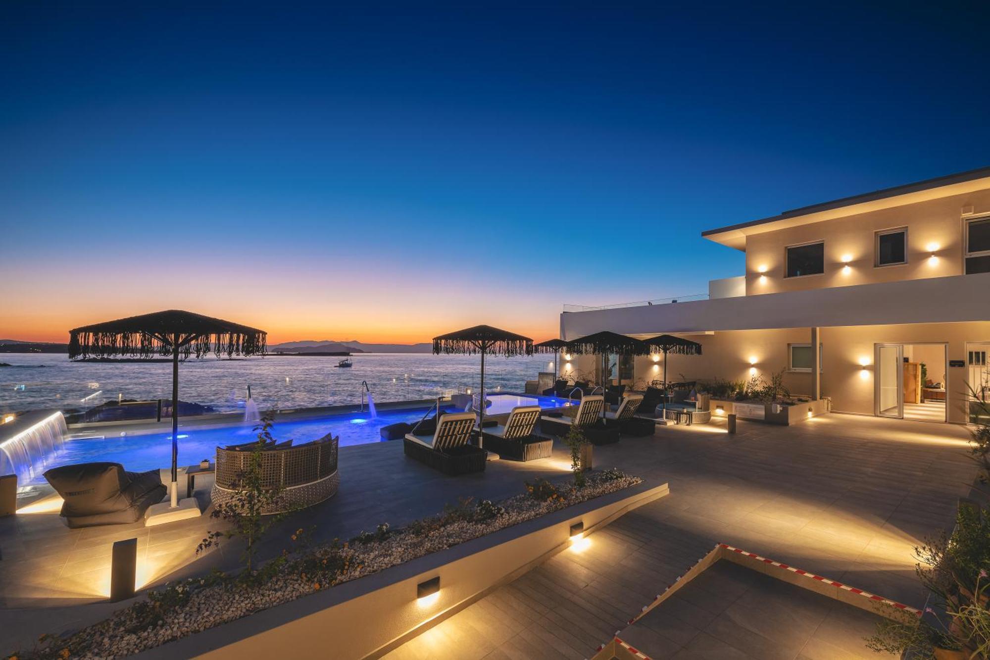 Elia Sea Suites Chrissi Akti Chania Exterior foto