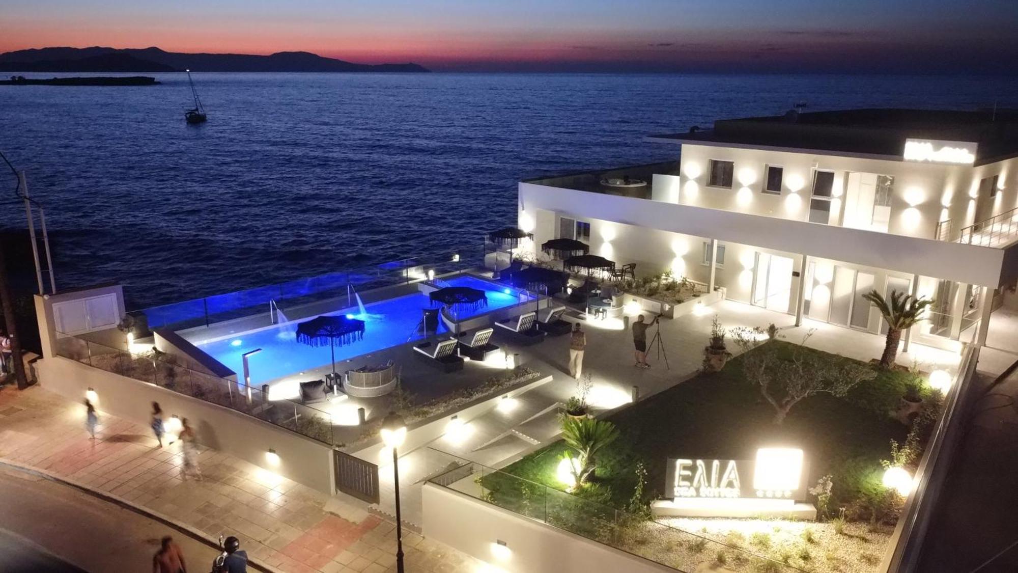 Elia Sea Suites Chrissi Akti Chania Exterior foto