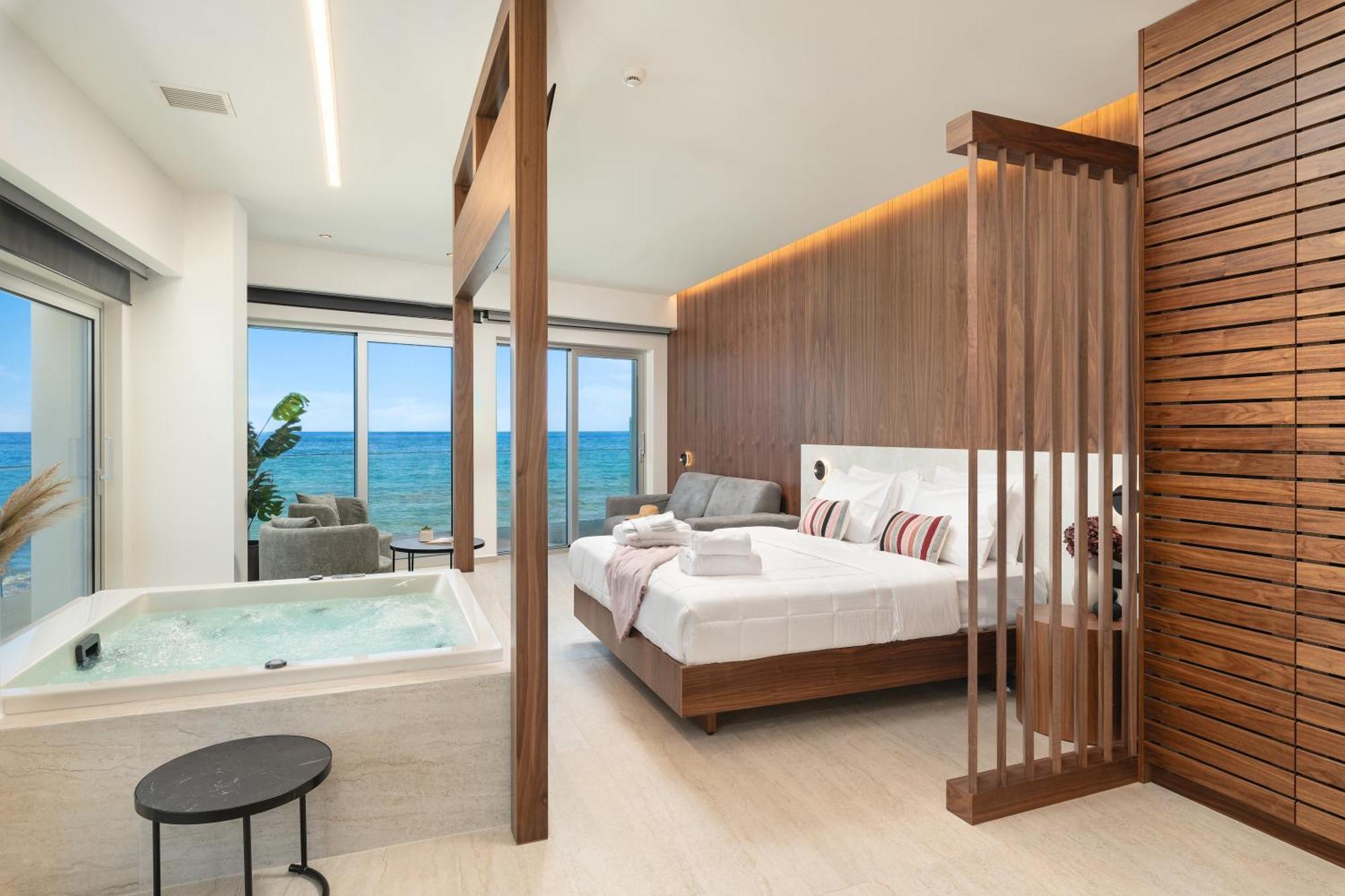 Elia Sea Suites Chrissi Akti Chania Exterior foto