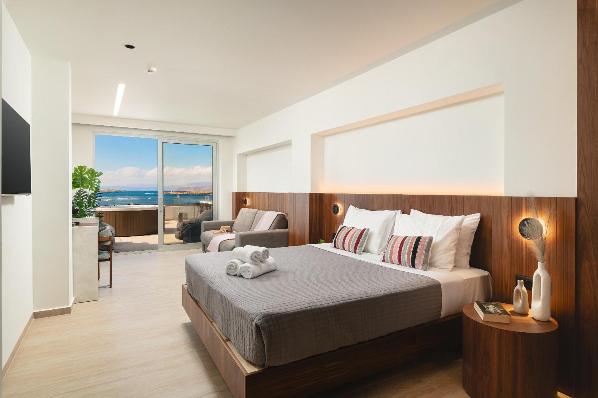 Elia Sea Suites Chrissi Akti Chania Exterior foto